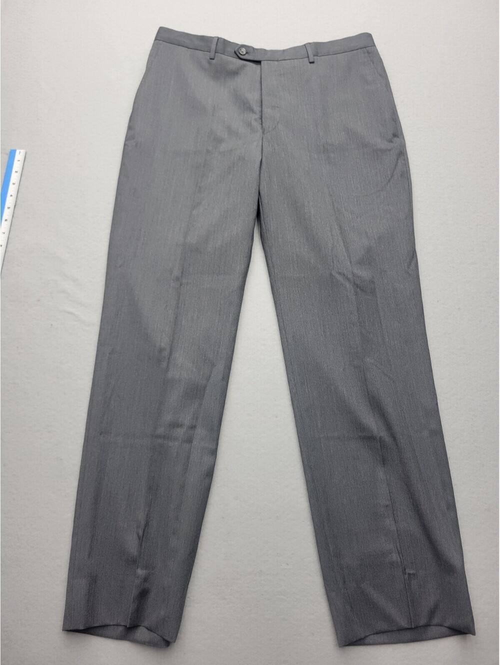 Jos. A. Bank Men's Pants Size 36 Gray Dress Regular Knit Wool